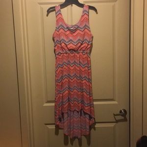 Xhileration coral patterned dress